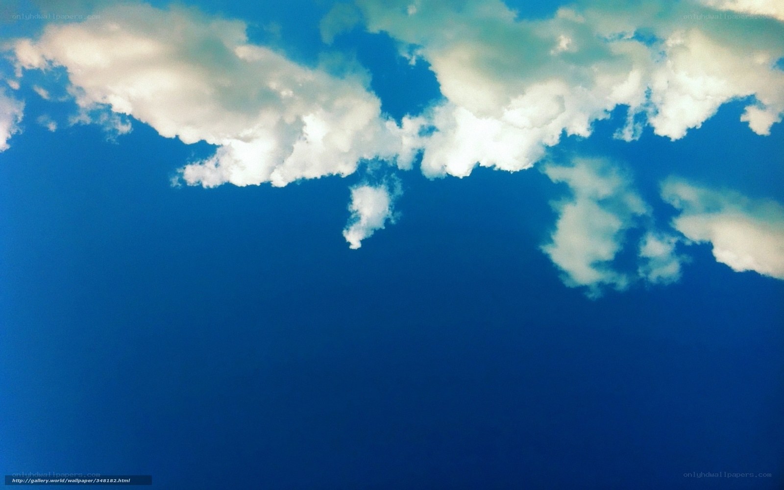 Blue sky with white clouds