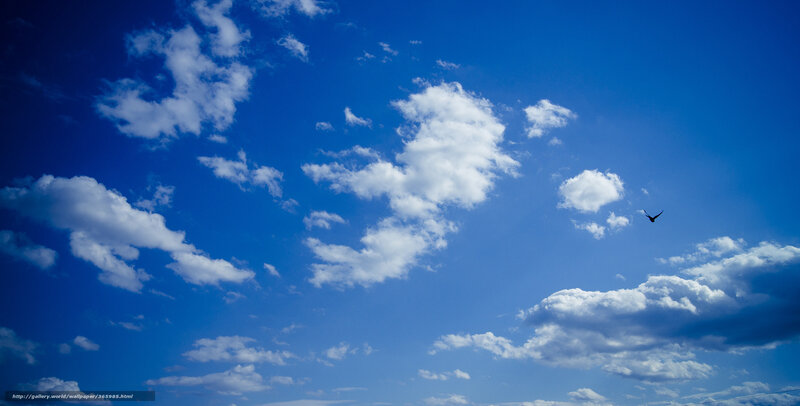 Blue sky with white clouds