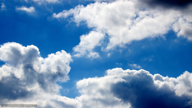 Blue sky with white clouds