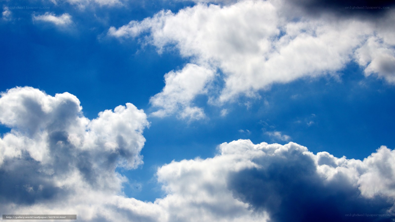 Blue sky with white clouds