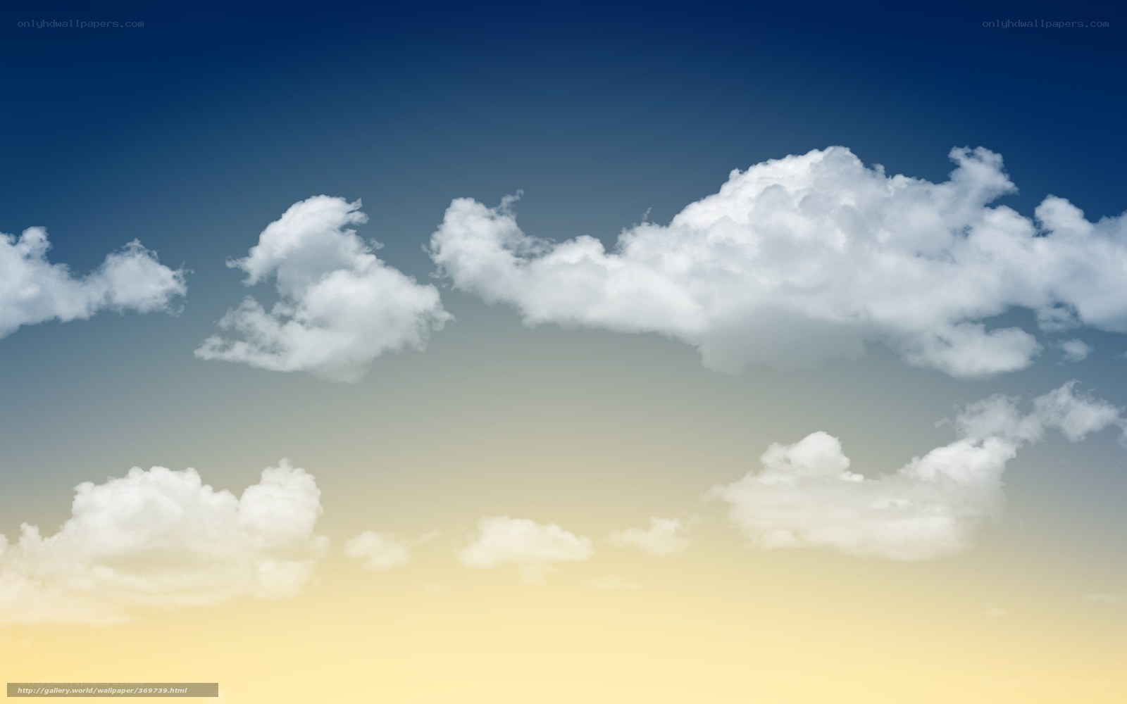 Blue sky with white clouds