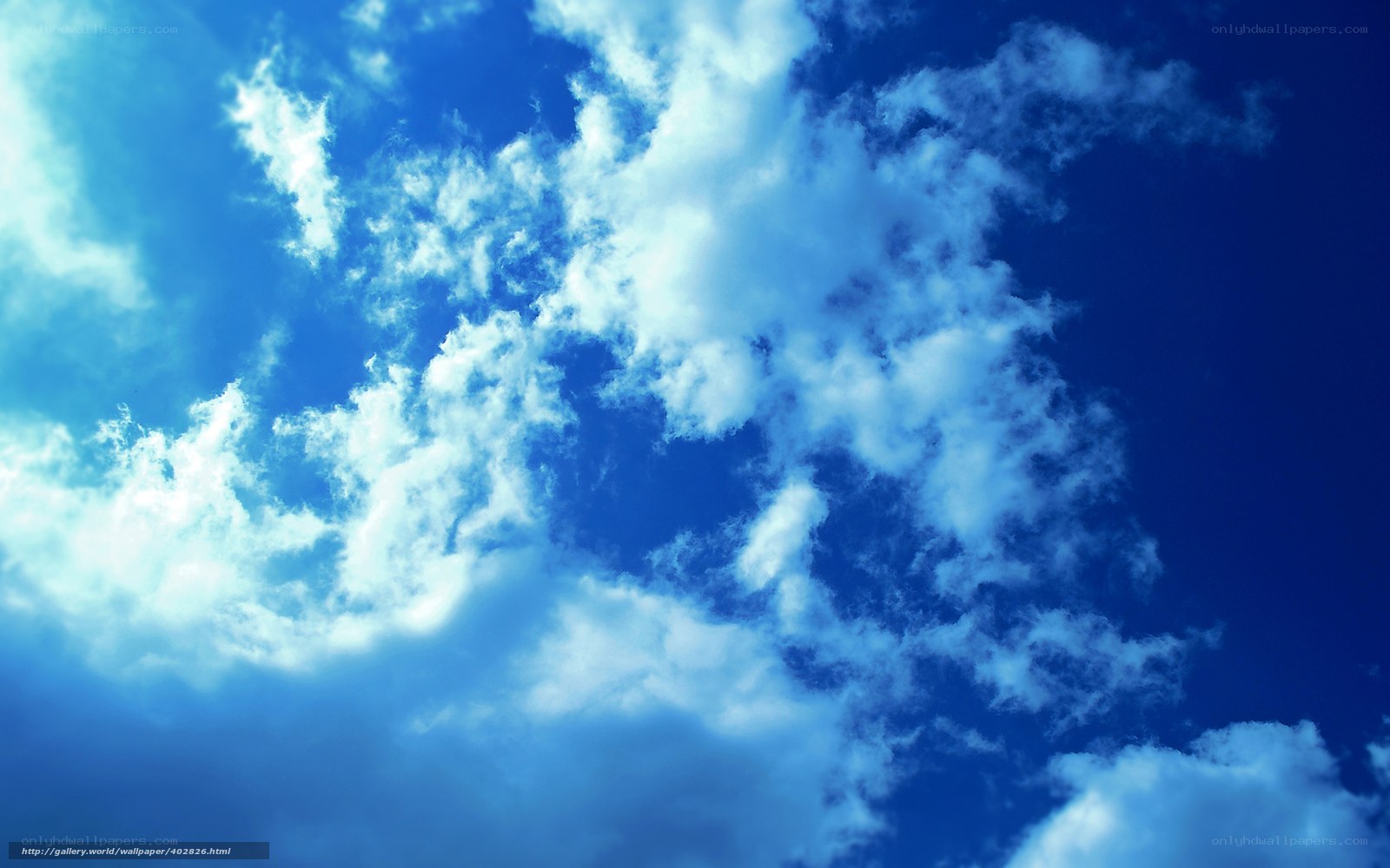 blue sky with white clouds