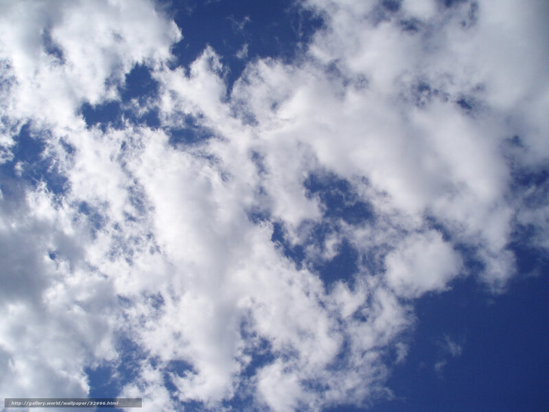 Blue sky with white clouds