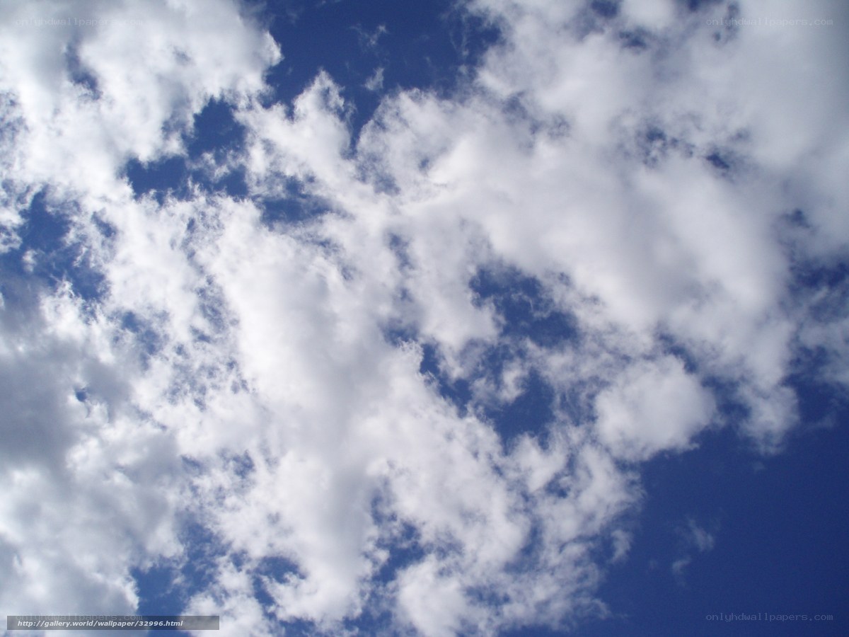 Blue sky with white clouds