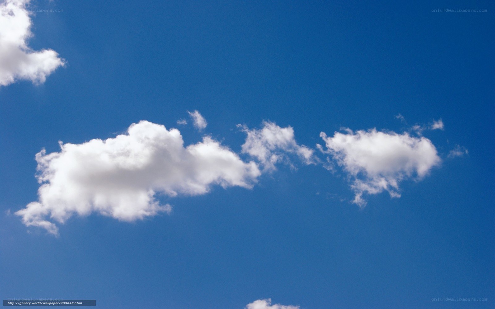 Blue sky with white clouds