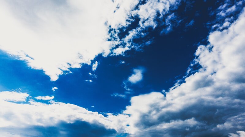 Blue sky with white clouds