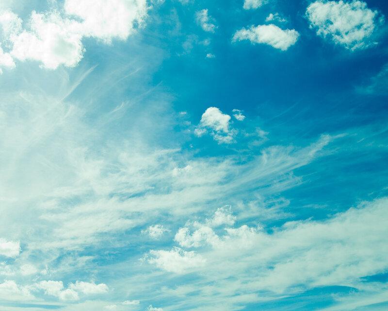 Blue sky with white clouds