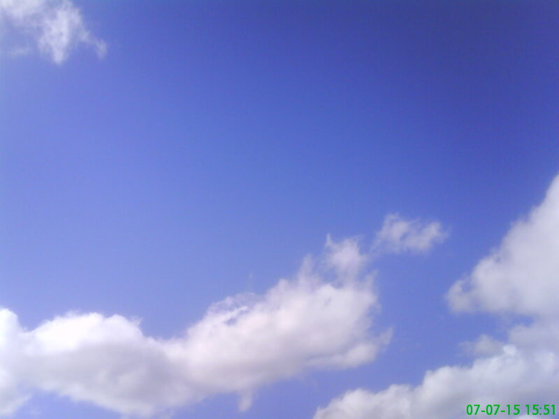 blue sky with white clouds