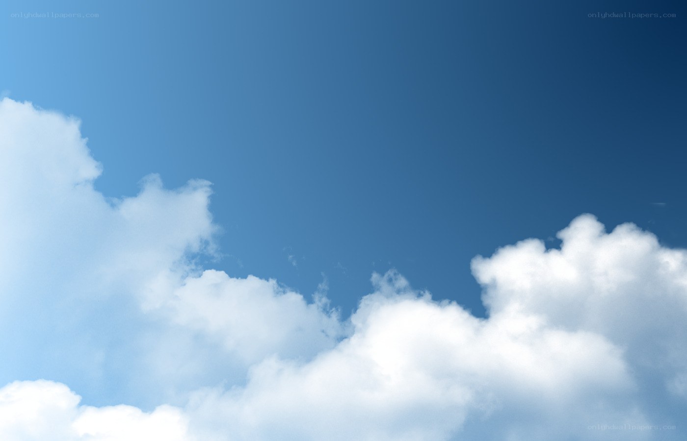 blue sky with white clouds