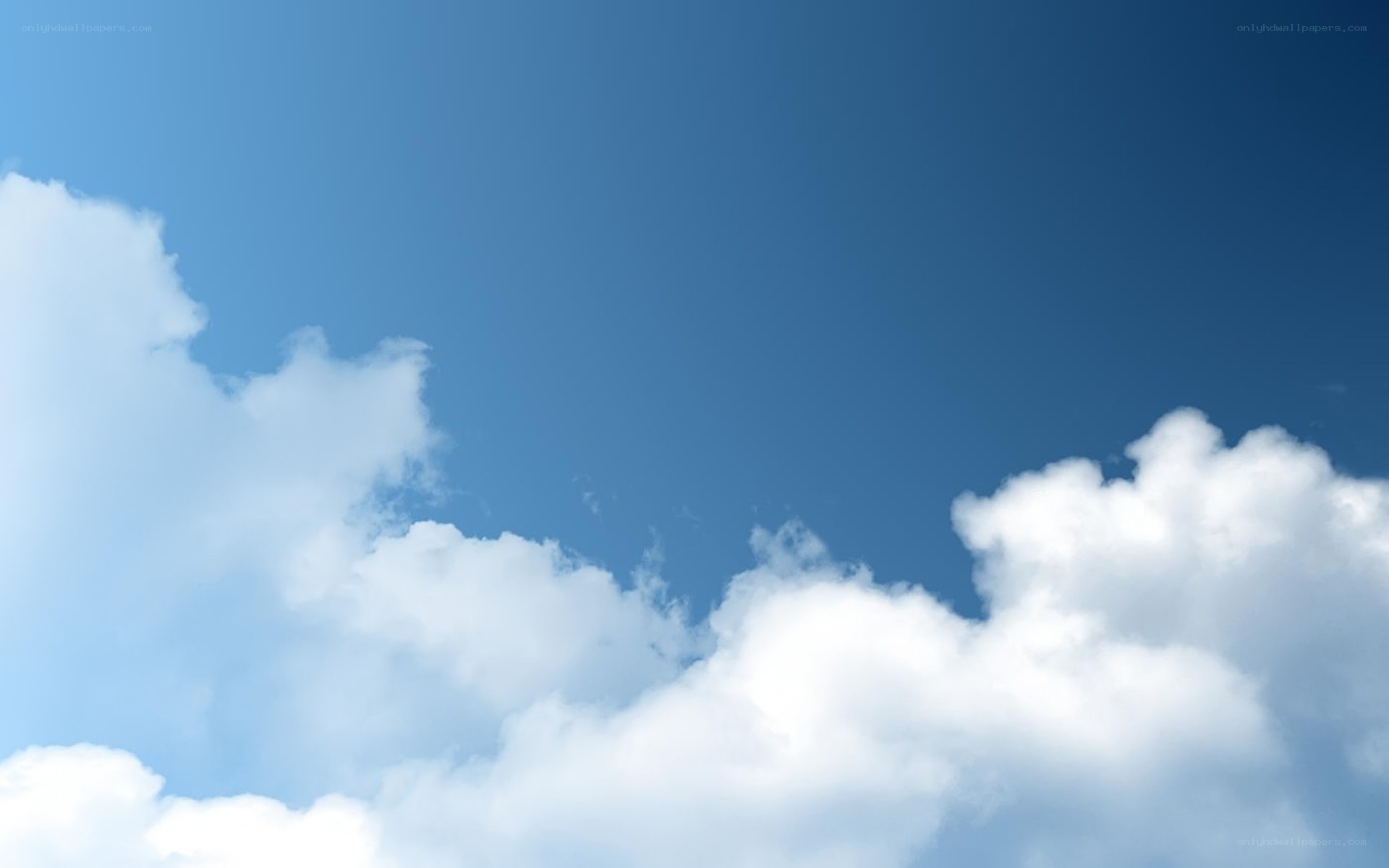blue sky with white clouds