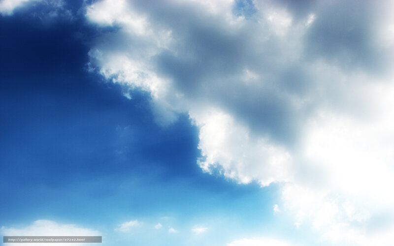 Blue sky with white clouds