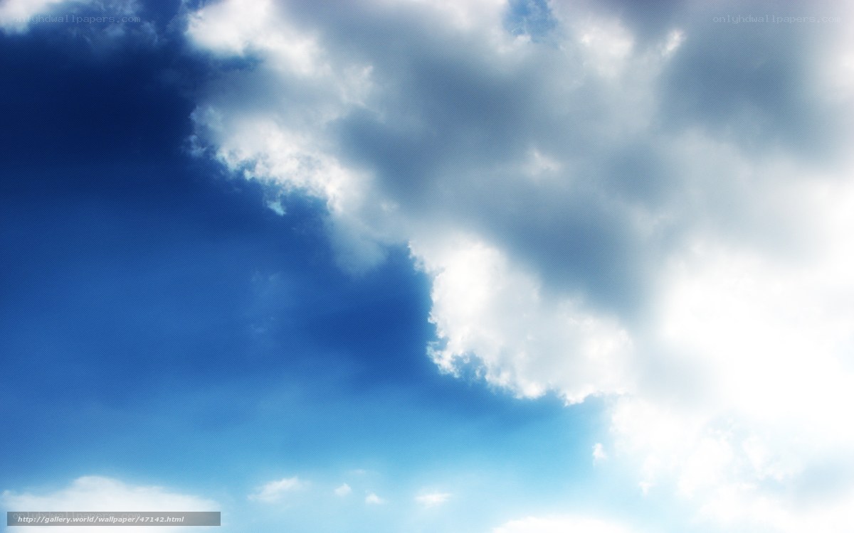Blue sky with white clouds