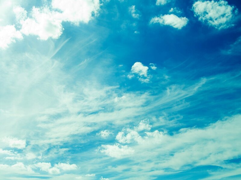 Blue sky with white clouds