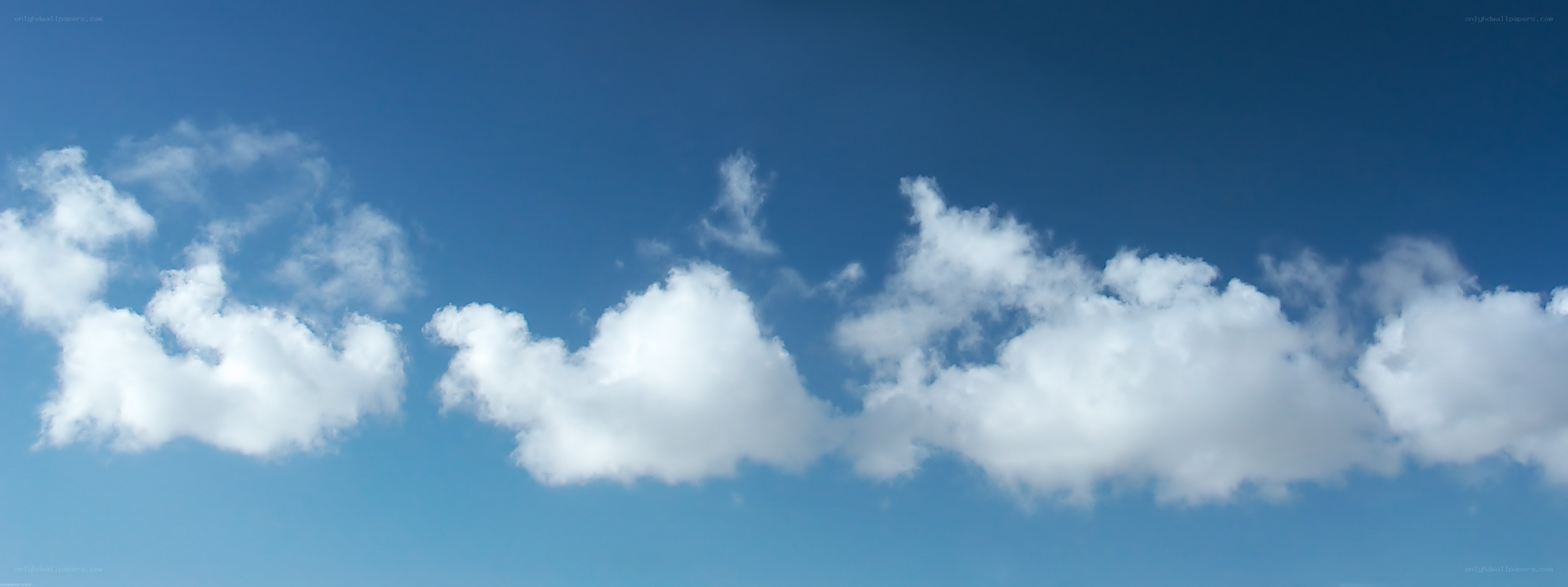 blue sky with white clouds