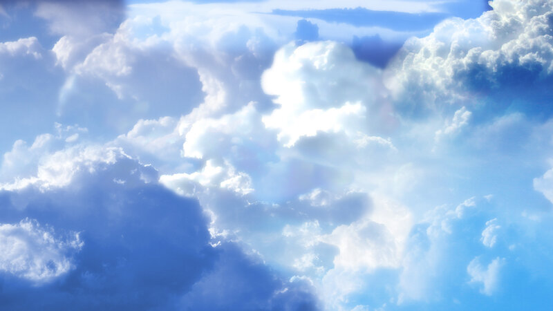blue sky with white clouds