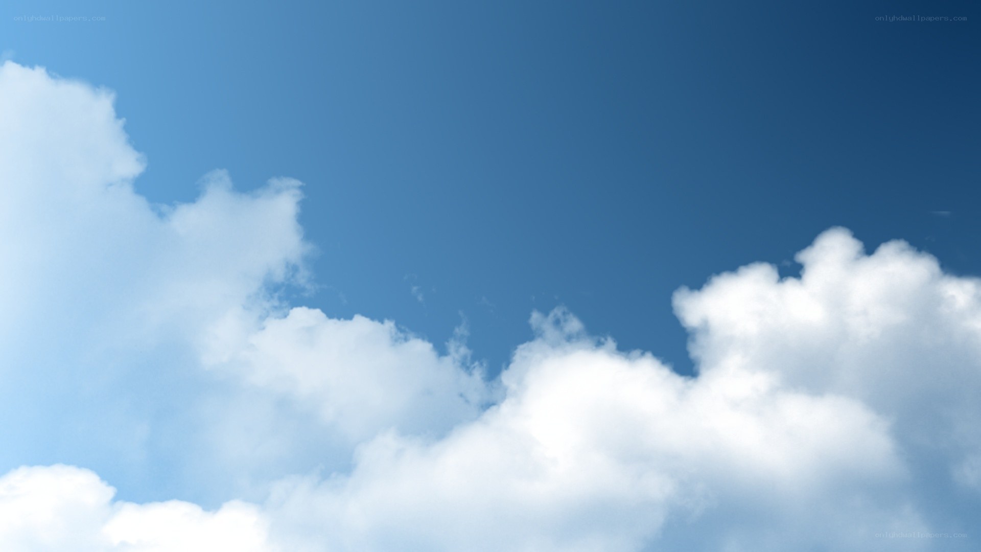 blue sky with white clouds
