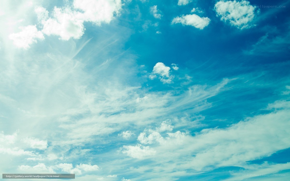 Blue sky with white clouds