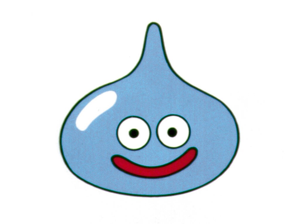 Blue slime character