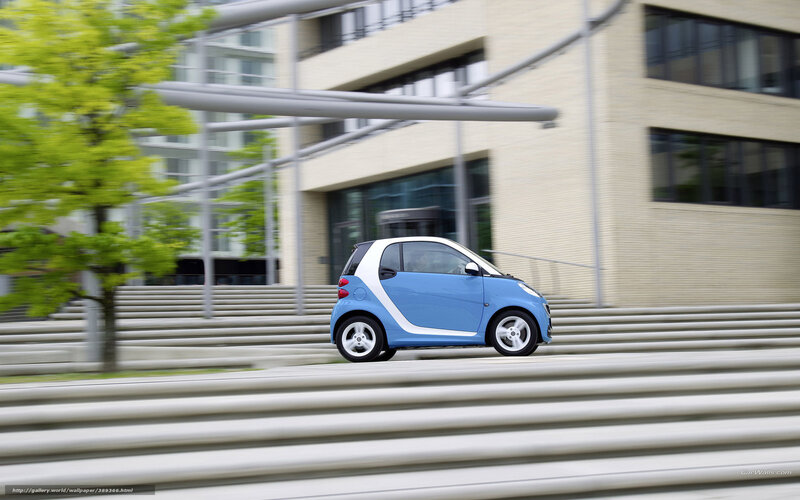 Blue Smart Car — Dynamic, Spring