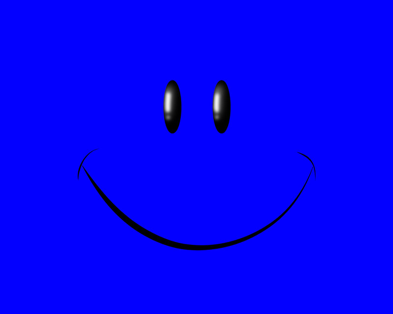blue smiley face