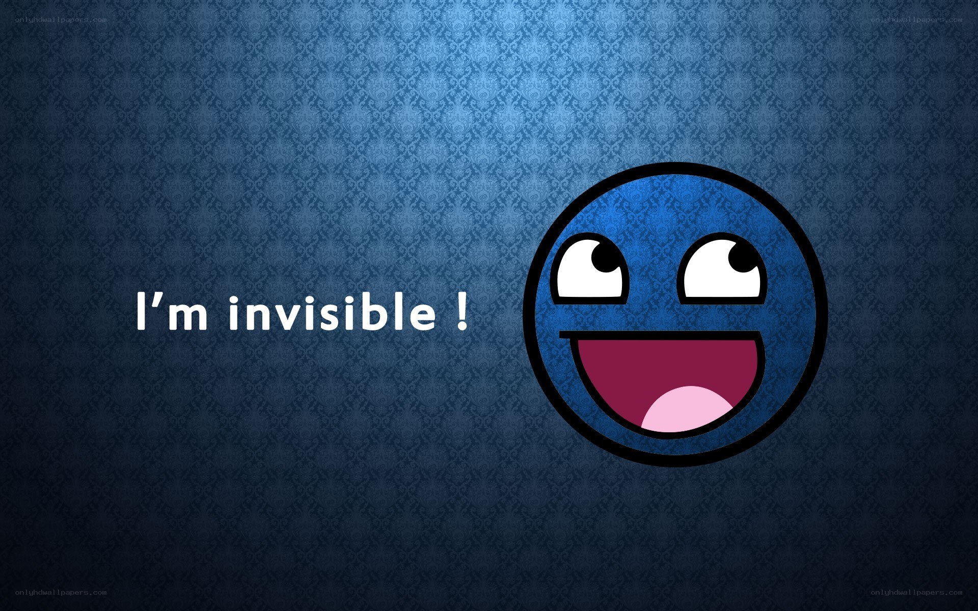 blue smiley face meme