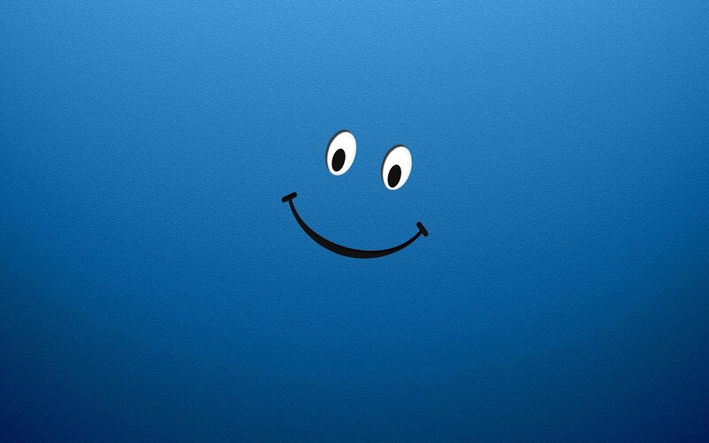 blue smiley face