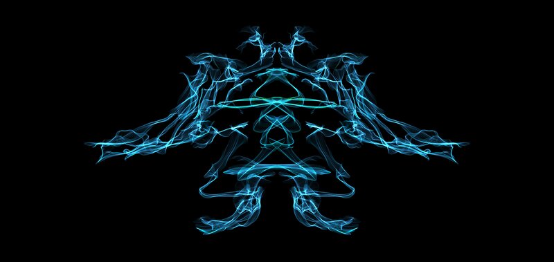 Blue Smoke Figure