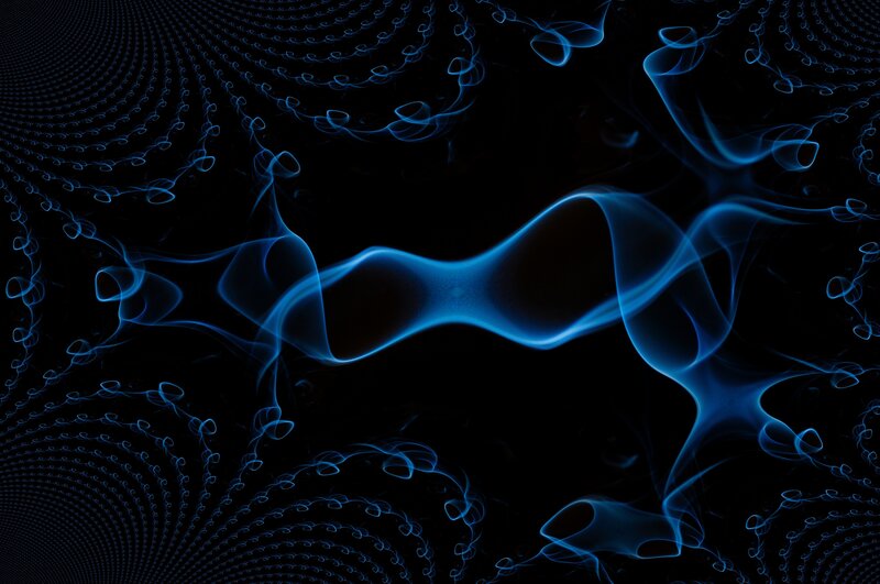 blue smoke fractal patterns