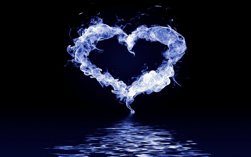 Blue Smoke Heart