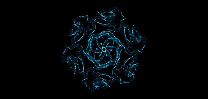 Blue Smoke Pattern