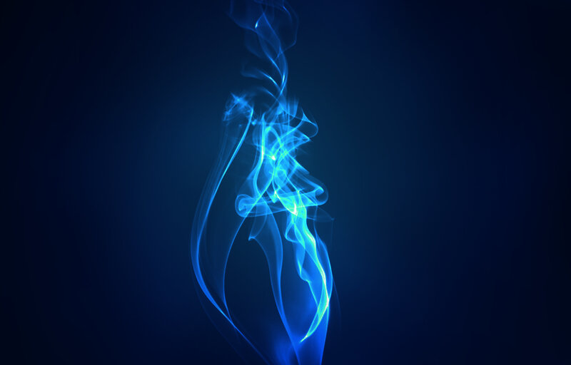 Blue Smoke Swirl — Serene