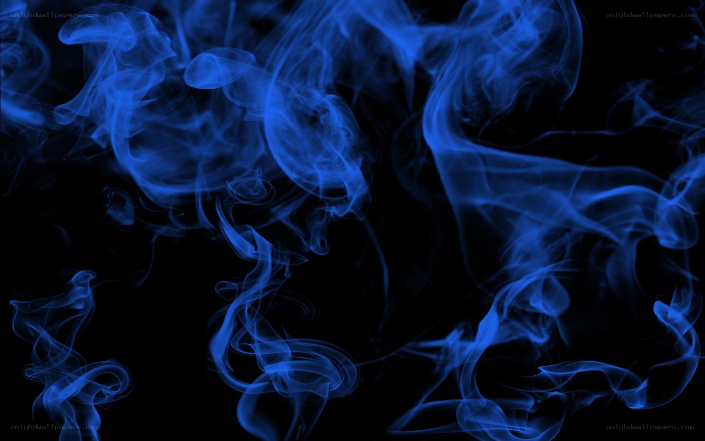 blue smoke swirls
