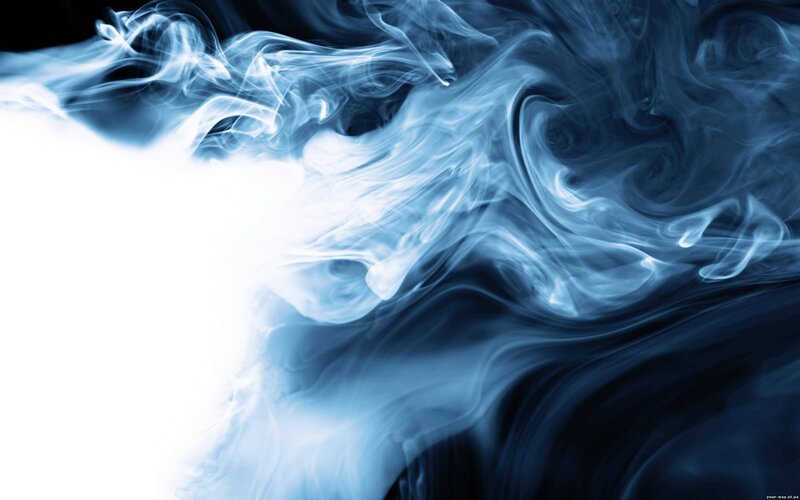 blue smoke swirls