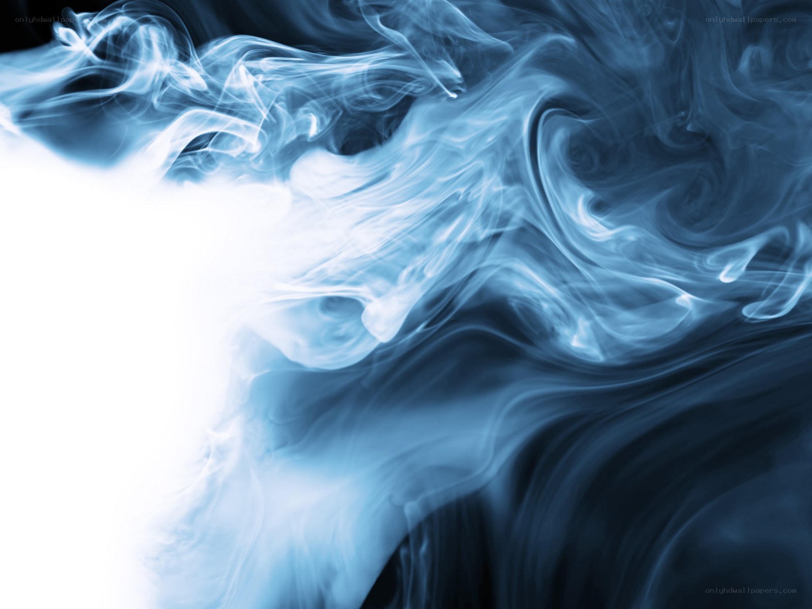 blue smoke swirls