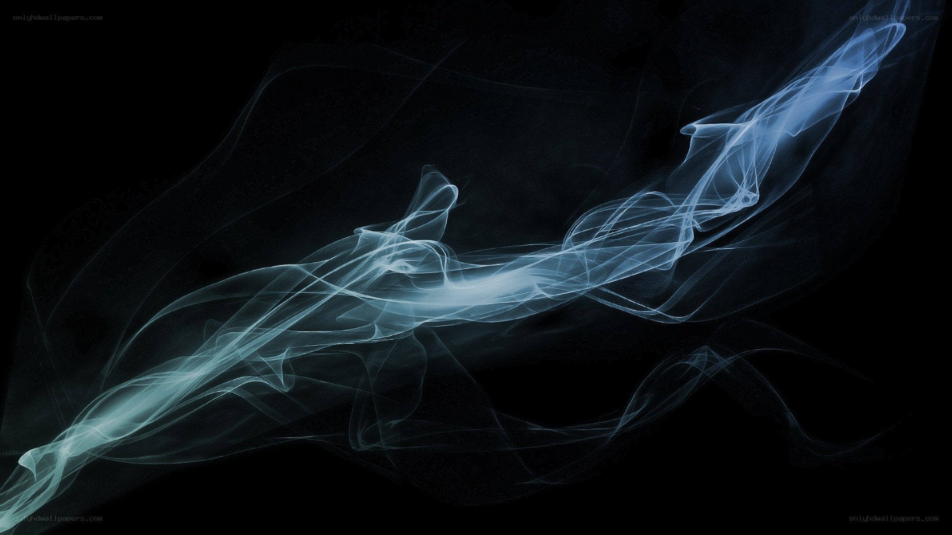 blue smoke swirls