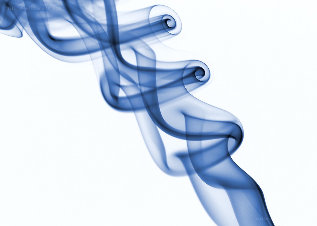 blue smoke swirls