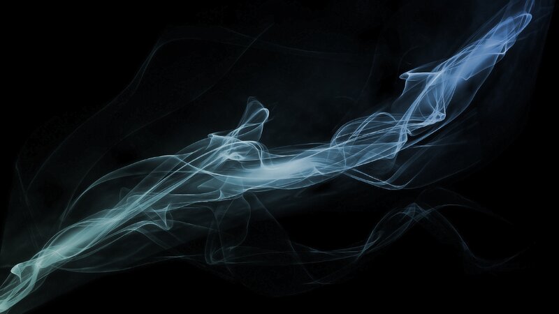 Blue Smoke Swirls — Black, Ethereal