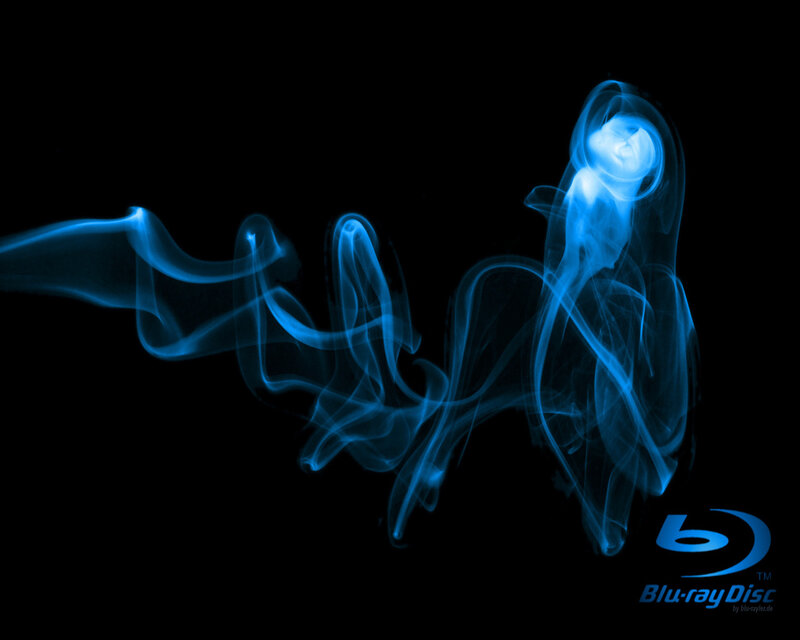Blue Smoke Swirls — Dramatic