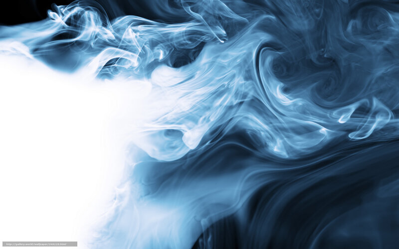 Blue Smoke Swirls — Ethereal, Abstract, Light