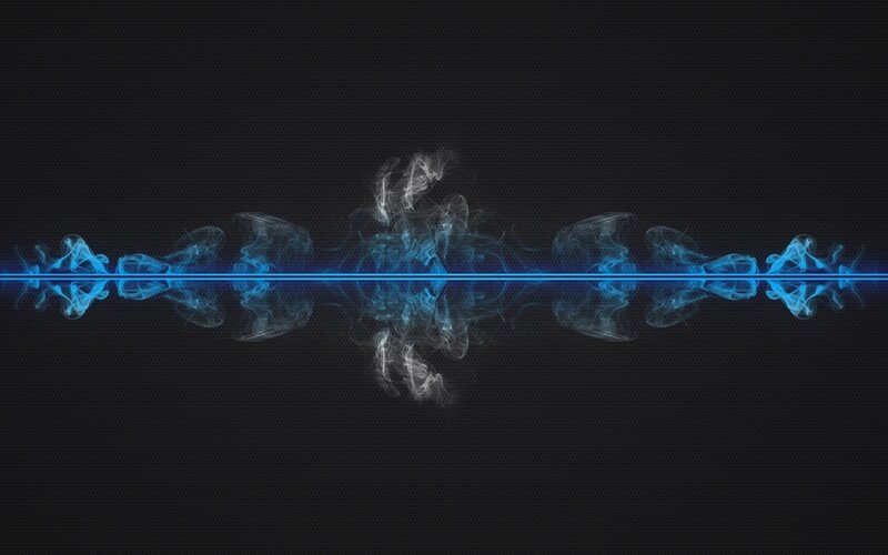 blue smoke wave animation
