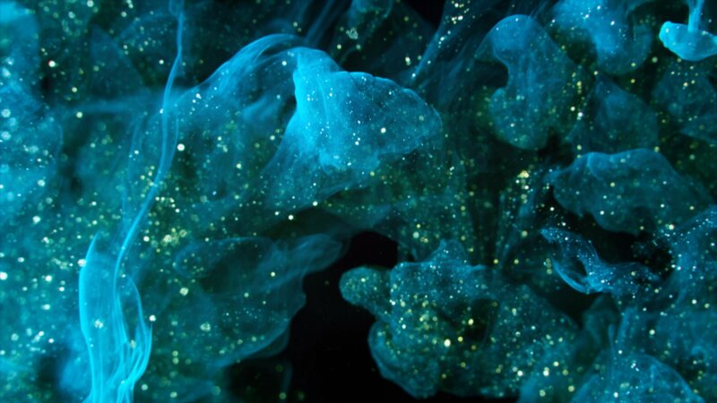 Blue Smoke with Glitter