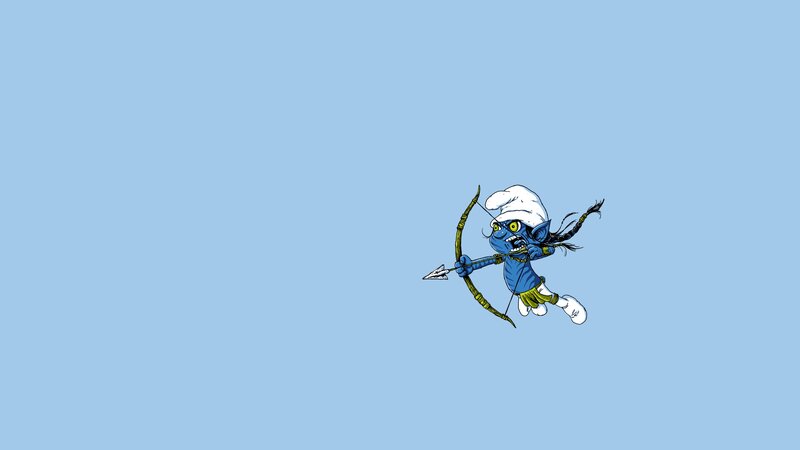 Blue Smurf Archer — Dynamic