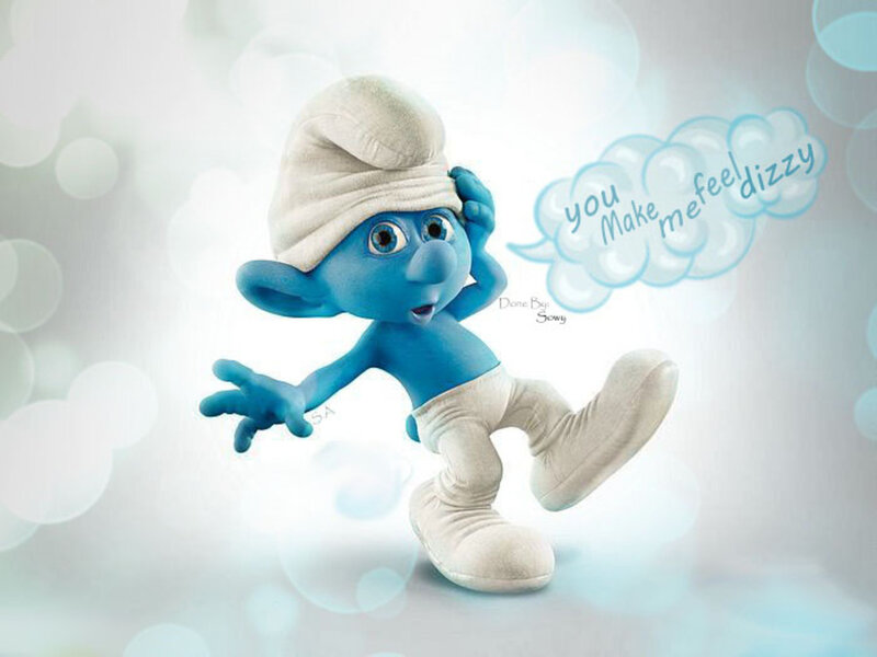 Blue Smurf Character