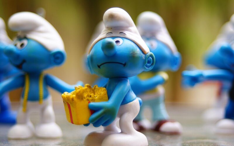 Blue Smurf Figurine
