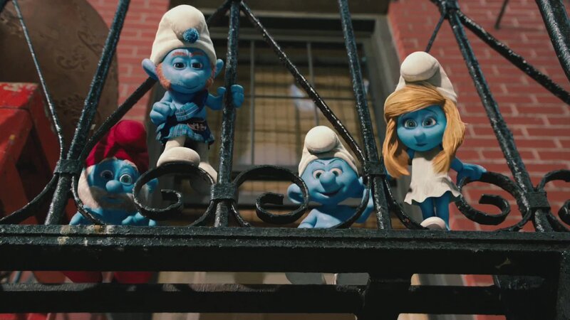 Blue Smurfs on Balcony