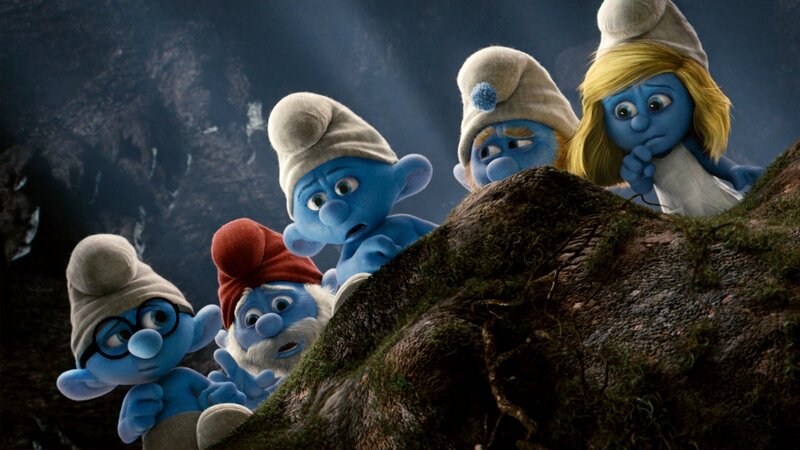 Blue Smurfs on Rock — Suspicious