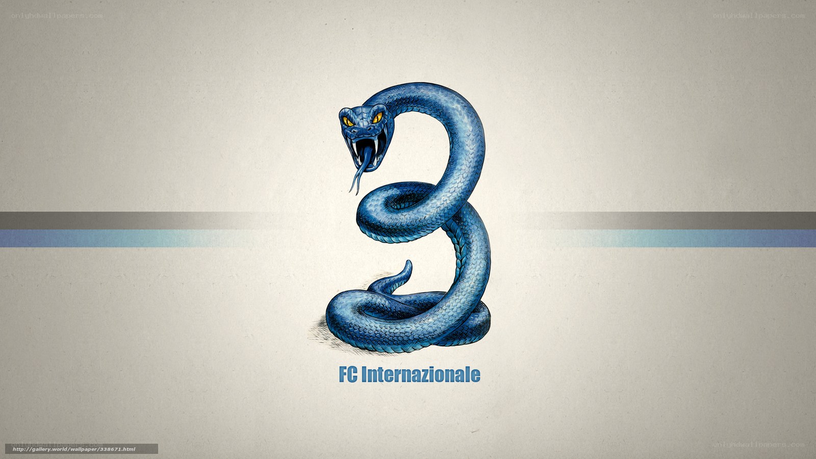 Blue snake logo for FC Internazionale