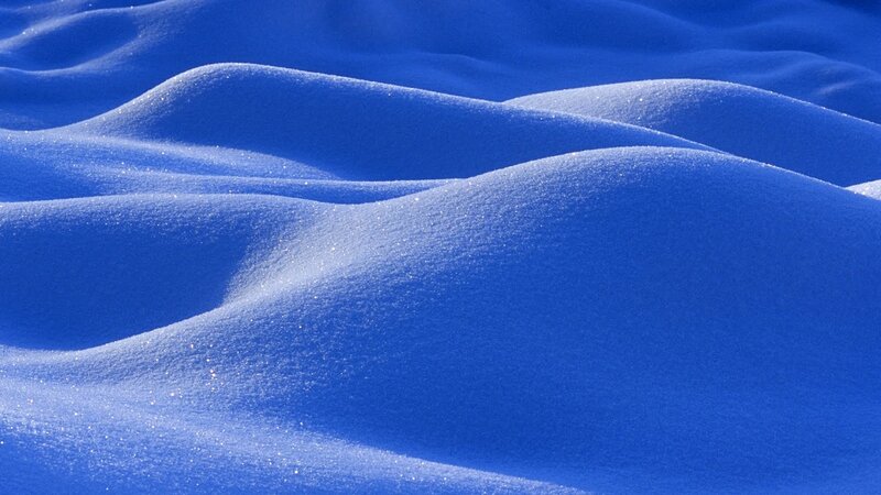 Blue Snow Dunes — Serene, Winter