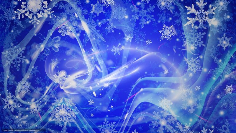 blue snowflake abstract background
