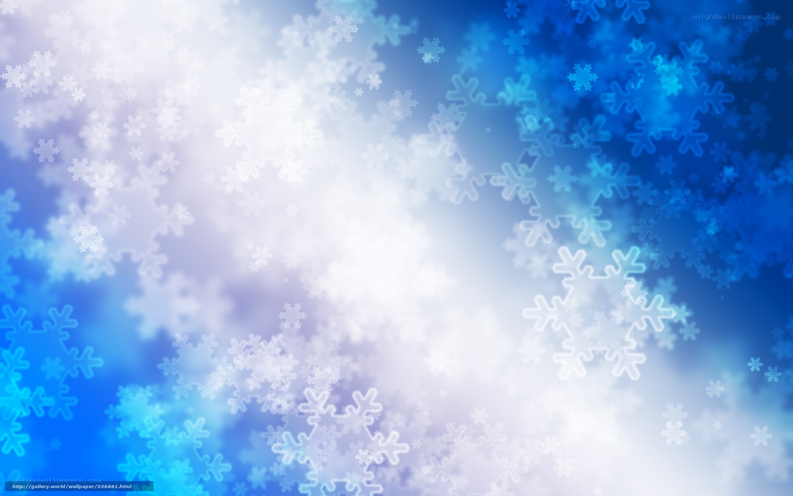 blue snowflake background